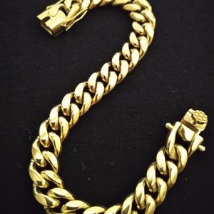 14K Miami Cuban Link Bracelet